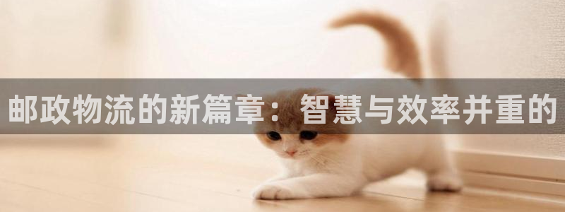 优游国际官网下载：邮政物流的新篇章：智慧与效率并重的
